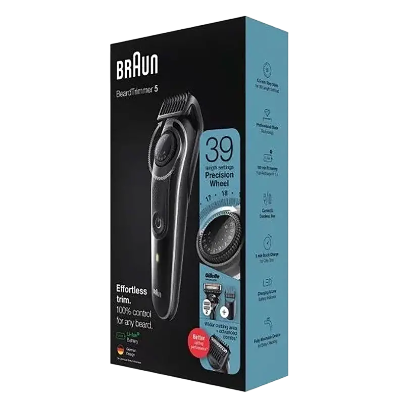 Мужской Триммер Braun BT5342, Чёрный | Серый