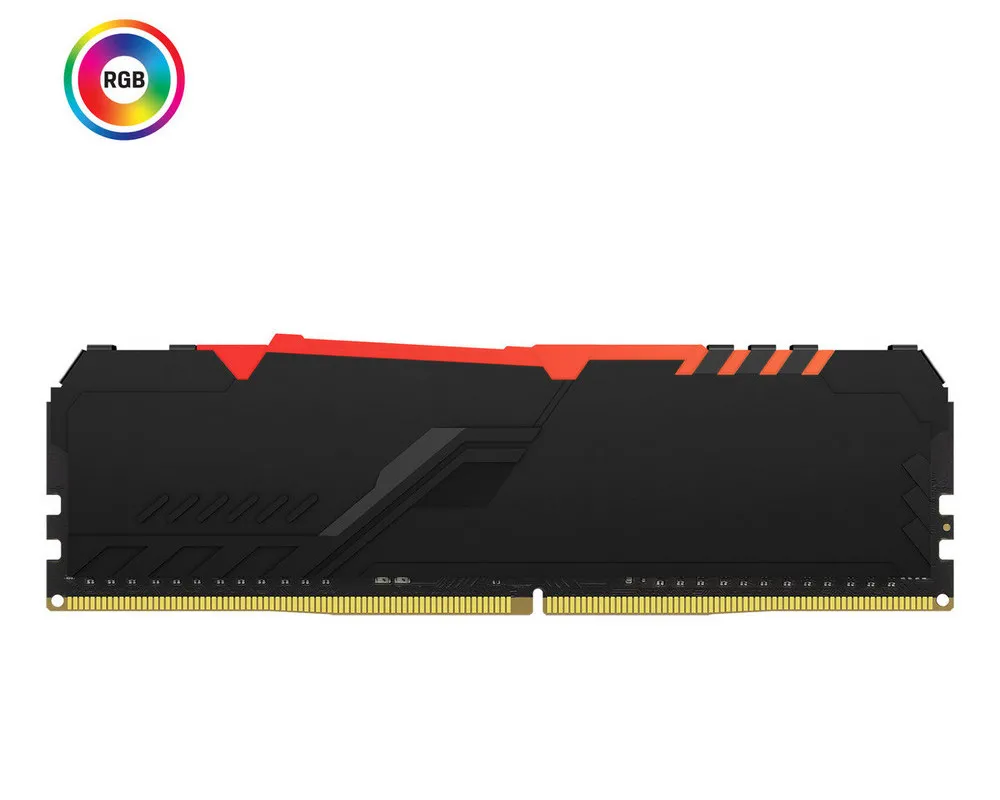 Оперативная память Kingston FURY Beast RGB, DDR4 SDRAM, 3733 МГц, 32Гб, KF437C19BB1AK2/32