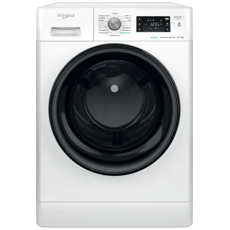 Mașină de spălat cu uscător Whirlpool FFWDB 976258 BV EE, 9kg, Alb