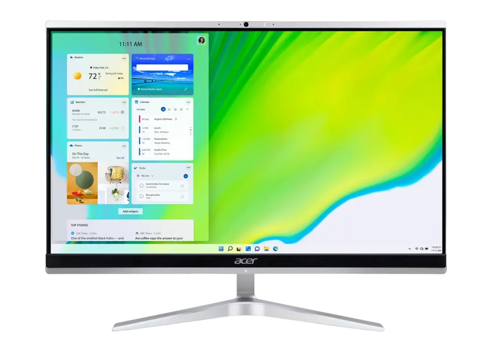 Моноблок Acer C22-1650, 21,5", Intel Core i5-1135G7, 8Гб/256Гб, Серый