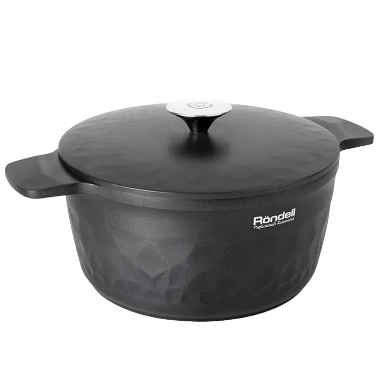 Кастрюля Rondell ArtDeco, 4,8л, Чёрный