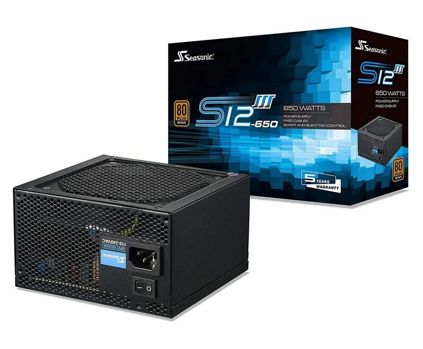 Блок питания для компьютеров Seasonic S12III-650, 650Вт, ATX, --
