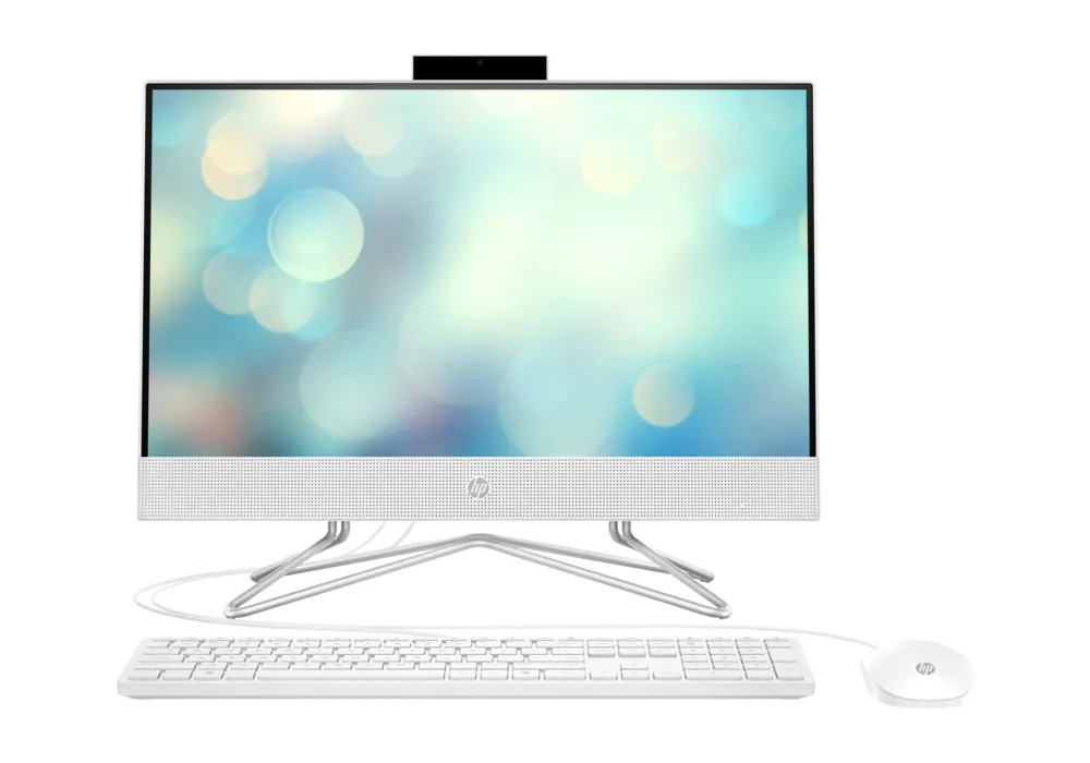 Computer All-in-One HP 22-df1036ur, 21,5", Intel Core i3-1125G4, 8GB/256GB, FreeDOS, Alb