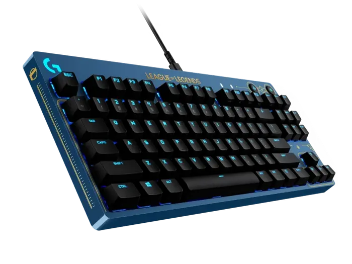 Клавиатура Logitech G Pro LOL, Проводное, Синий