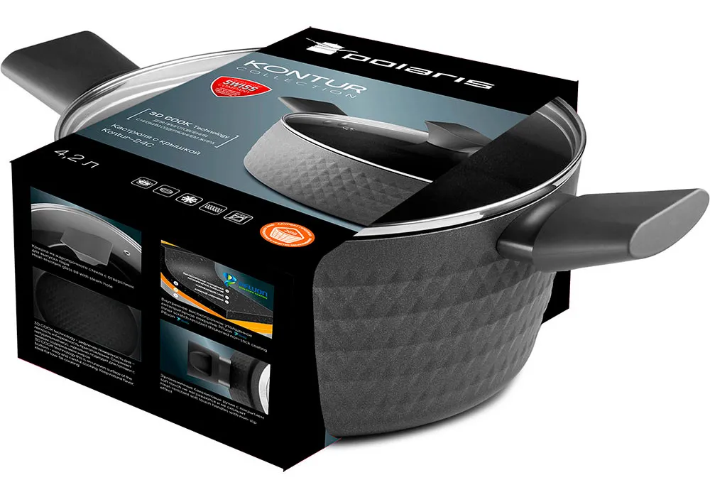 Cratiță Polaris Kontur-24C, 4,2L, Gri