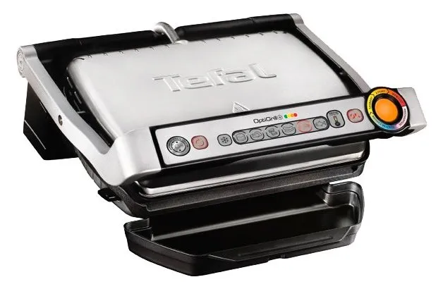 Grătar electric Tefal OptiGrill, 2000W, Oțel inoxidabil