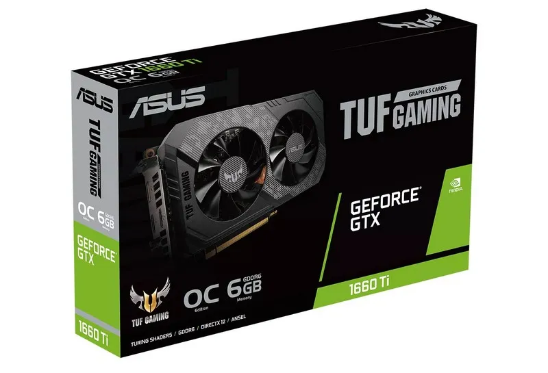 Placă Video ASUS TUF-GTX1660TI-O6G-EVO-GAMING,  6GB GDDR6 192bit