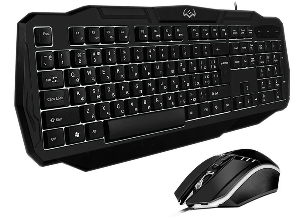 Set Tastatură + Mouse SVEN GS-9100, Cu fir, Negru