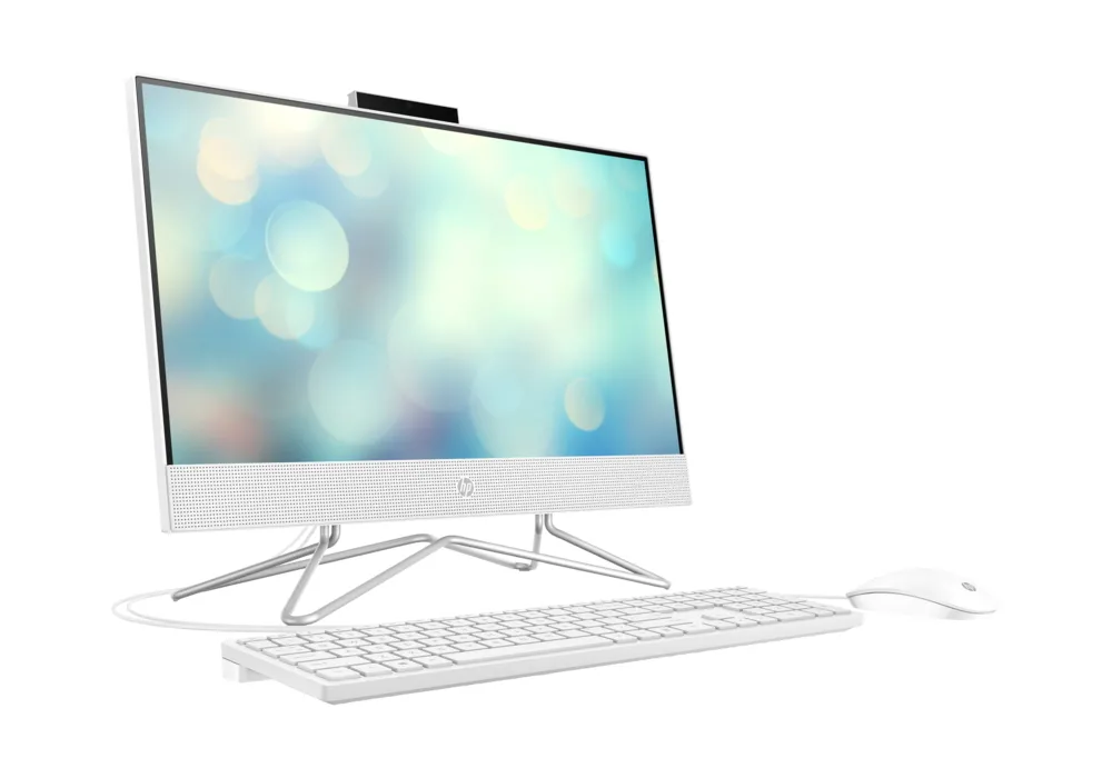 Computer All-in-One HP 22-df1036ur, 21,5", Intel Core i3-1125G4, 8GB/256GB, FreeDOS, Alb