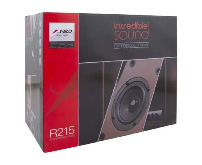 Компьютерные колонки 2.0 F&D R215, Чёрный