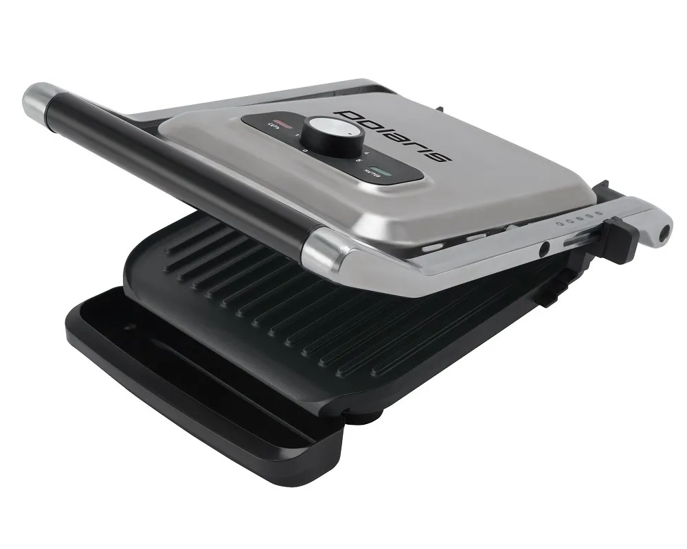 Grătar electric Polaris PGP2902, 2000W, Argintiu