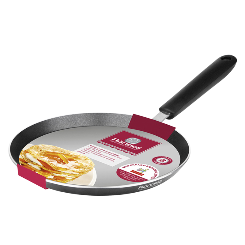 Блинная сковорода Rondell RDA-022, 24см, Чёрный