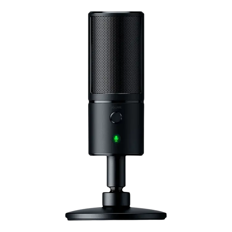 Игровой Микрофон RAZER Seiren X, Проводной аналоговый, Чёрный