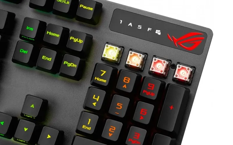 Клавиатура ASUS Strix Scope RX, Проводное, Чёрный