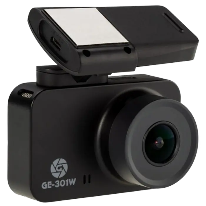 Cameră auto DVR Globex GE-301w, 2304 x 1926, Negru