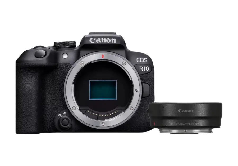 Aparat Foto Mirrorless Canon EOS R10 Body & Adapter, Negru