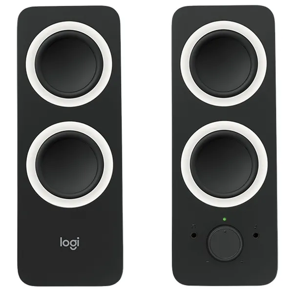 Компьютерные колонки 2.0 Logitech Z200, Чёрный