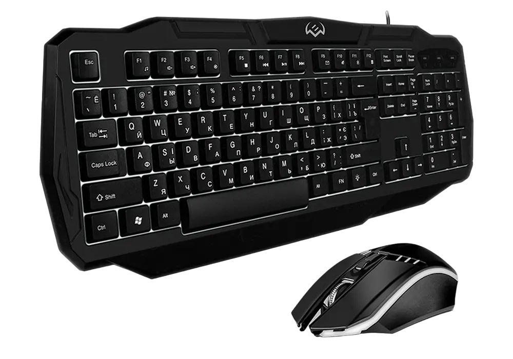 Set Tastatură + Mouse SVEN GS-9100, Cu fir, Negru