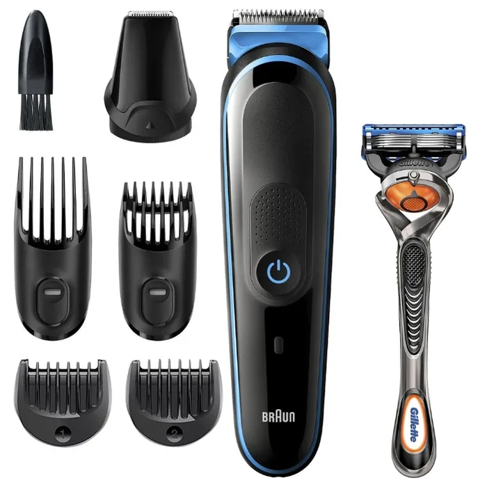 Мужской Триммер Braun All-in-One Trimmer MGK5245, Черный | Синий