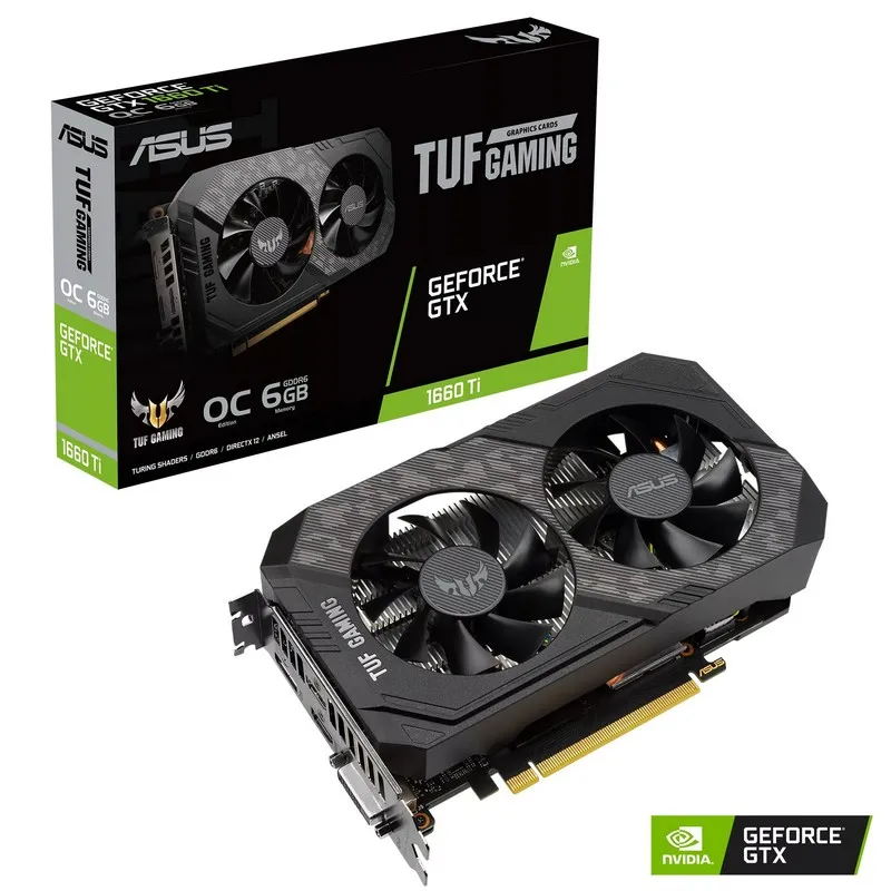 Placă Video ASUS TUF-GTX1660TI-O6G-EVO-GAMING,  6GB GDDR6 192bit