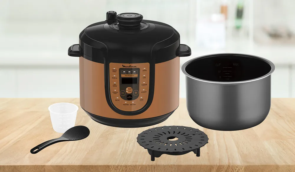 Мультиварка-скороварка Moulinex CE5A0F34, Коричневый