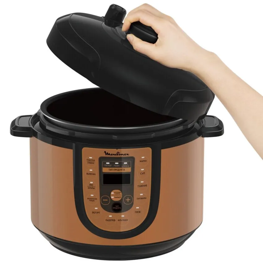 Aparat de gătit multifuncțional sub presiune Moulinex CE5A0F34, Cafeniu