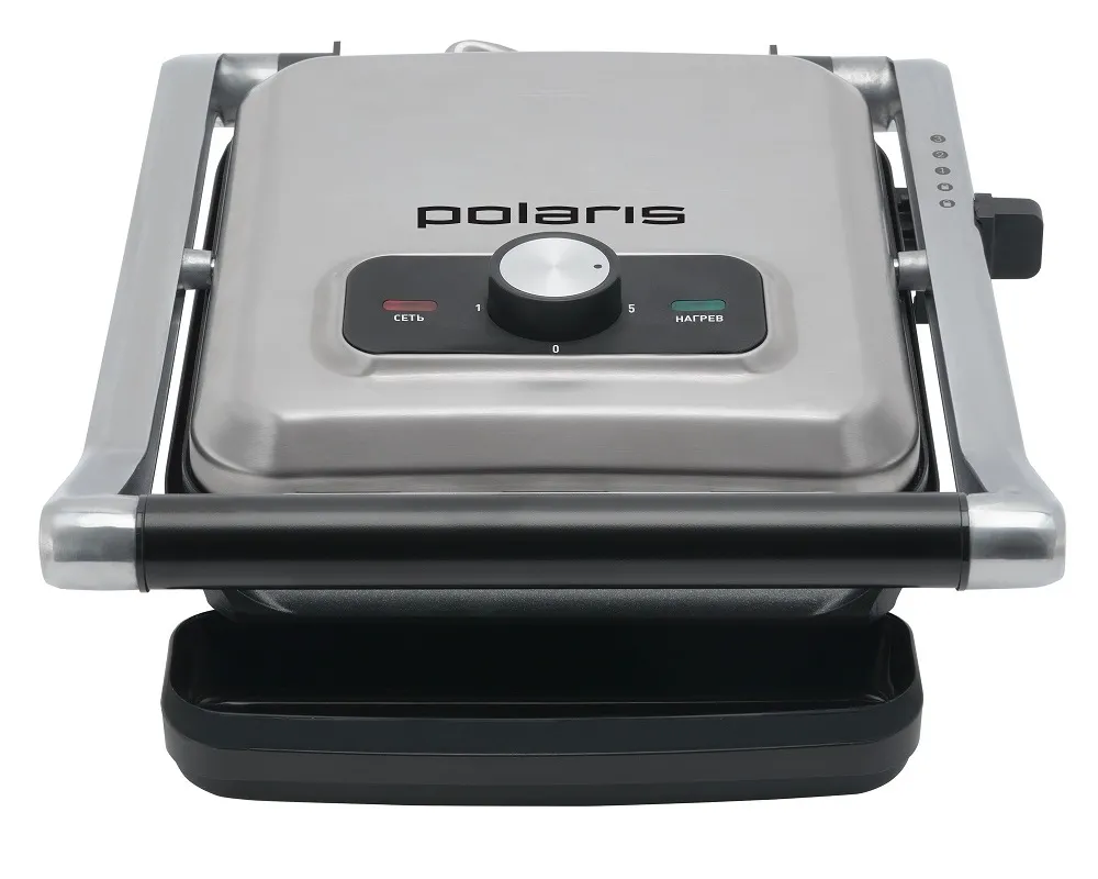 Grătar electric Polaris PGP2902, 2000W, Argintiu