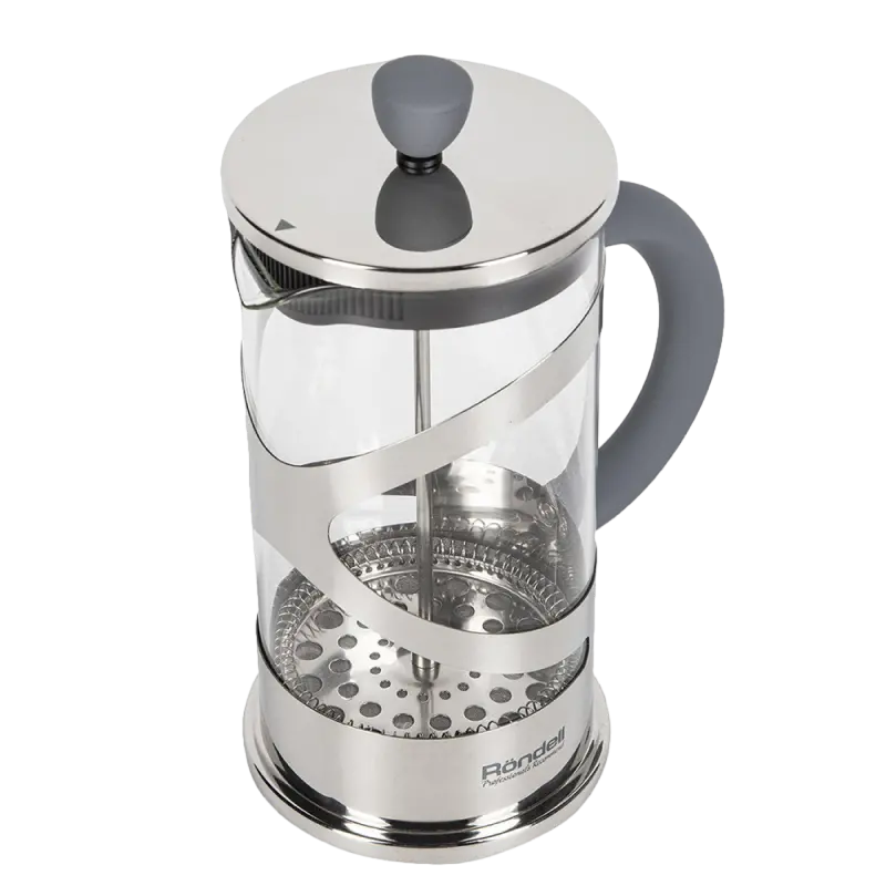 Френч-пресс Rondell RDS-840, 1л, Серебристый