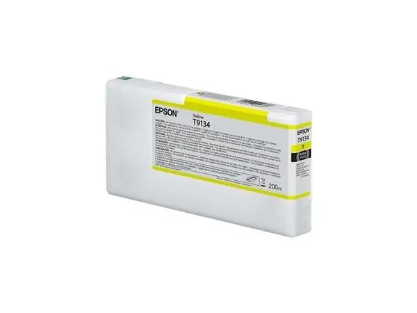 Ink Cartridge Epson T9134, Yellow, 200ml, C13T913400