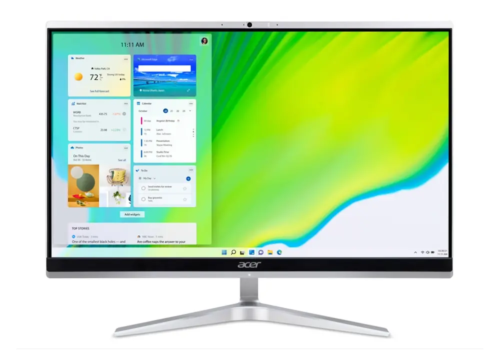 Моноблок Acer C22-1650, 21,5", Intel Core i5-1135G7, 8Гб/256Гб, Серый