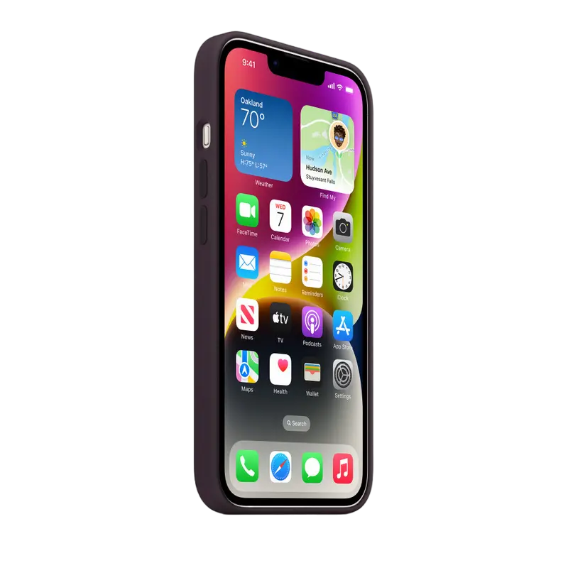 Original iPhone 14 Silicone Case with MagSafe - Elderberry, Model A2910