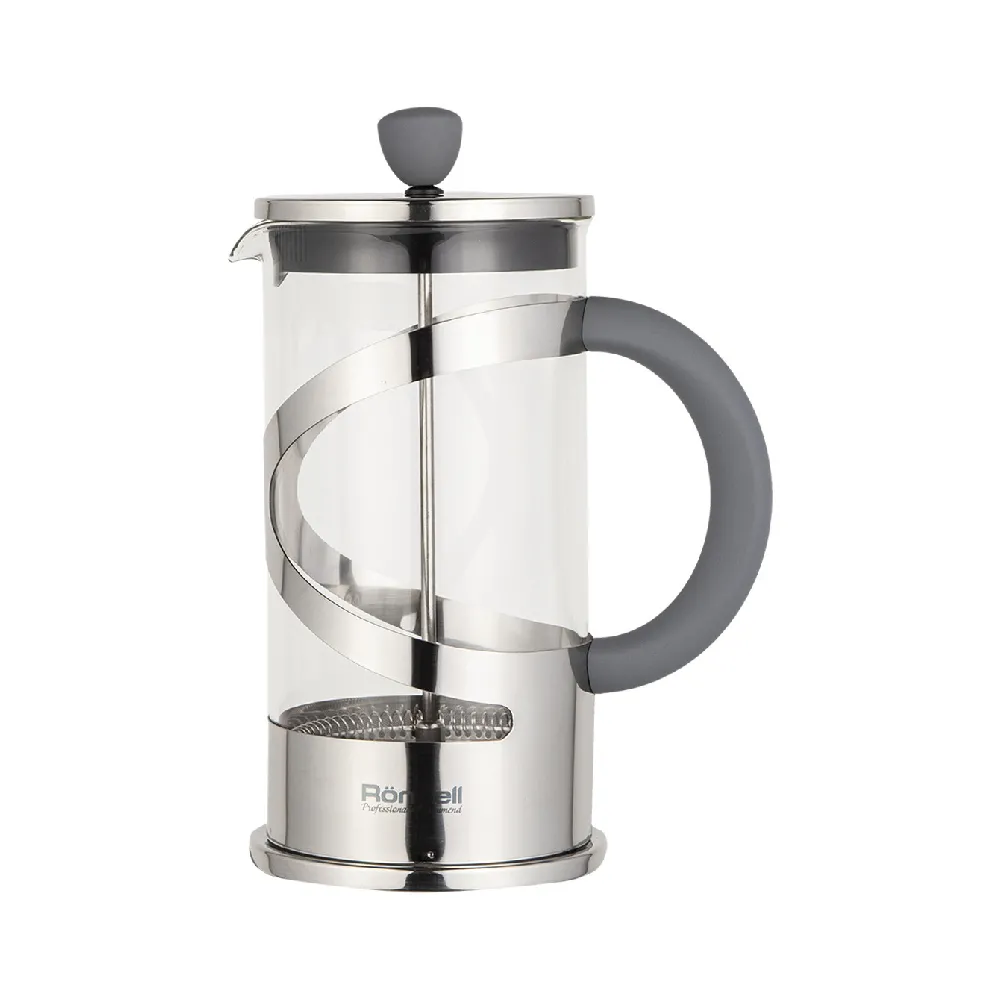 Френч-пресс Rondell RDS-840, 1л, Серебристый