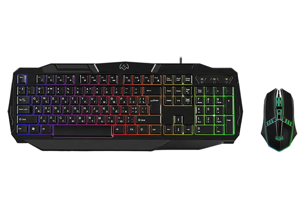 Set Tastatură + Mouse SVEN GS-9100, Cu fir, Negru