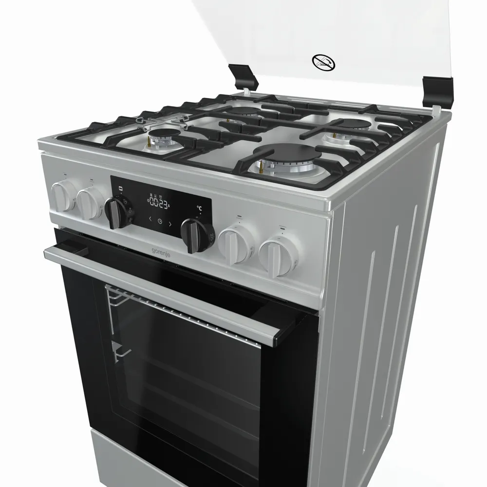Aragaz Mixt Gorenje K5341XF, Oțel inoxidabil
