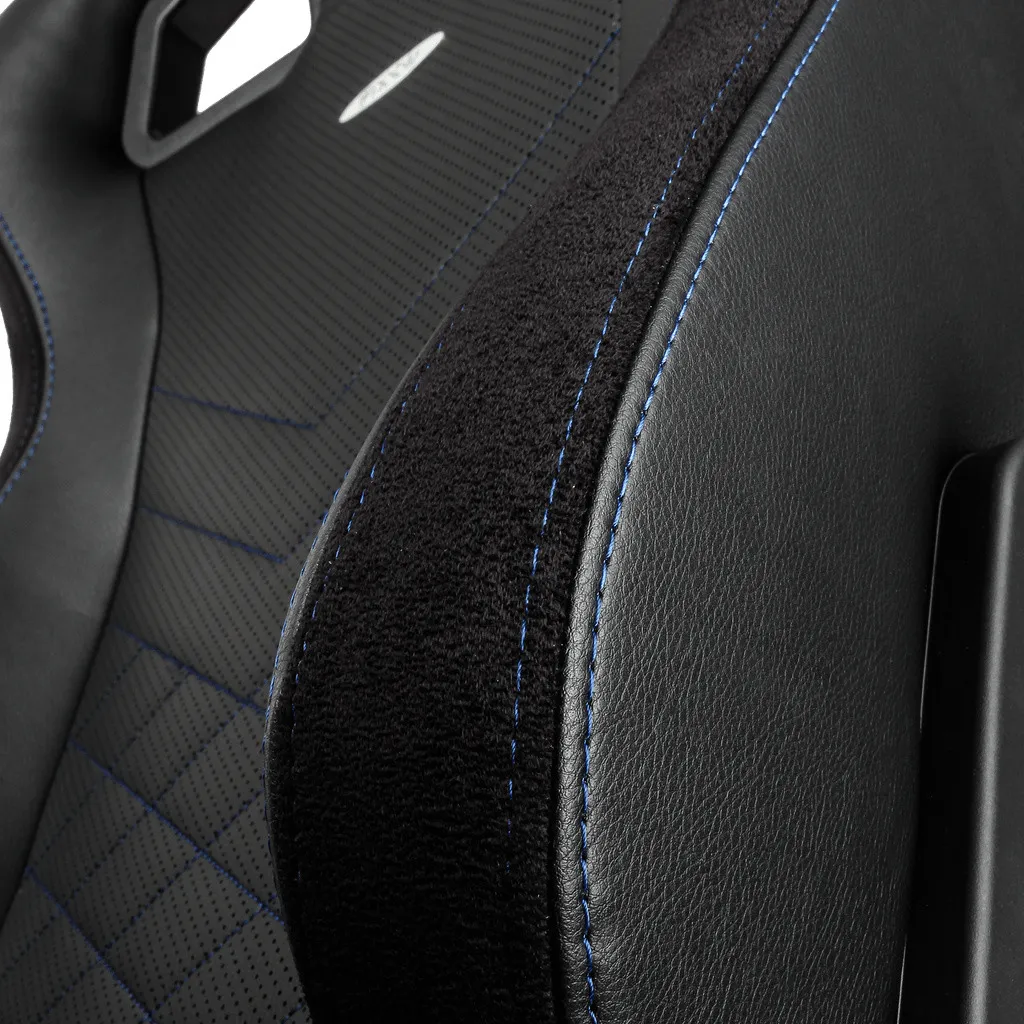 Scaun Gaming Noblechairs Epic, PU Piele, Negru/Albastru