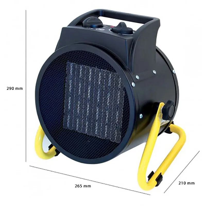 Ventilator de încălzire Hagel PTC-3000R, 3000W, Negru Galben