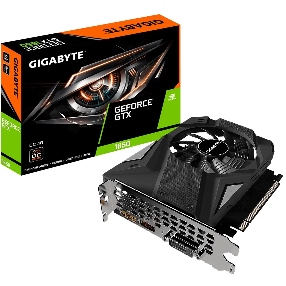 Видеокарта Gigabyte GV-N1656OC-4GD,  4ГБ GDDR6 128бит
