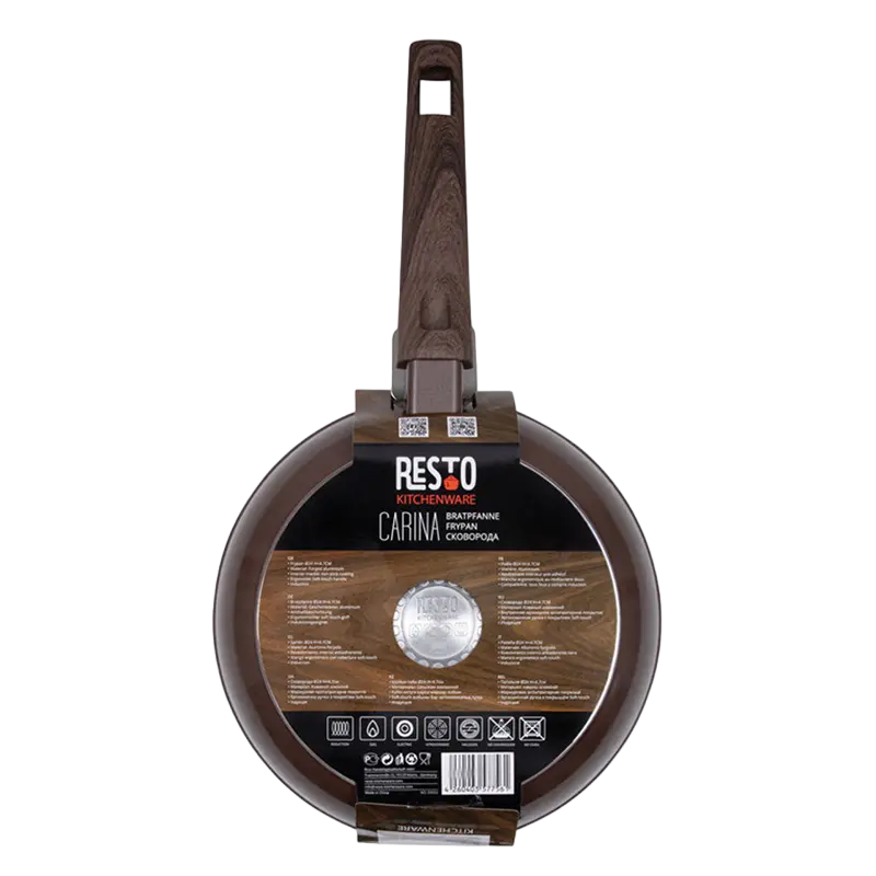 Сковорода RESTO 93022, 24см, Коричневый