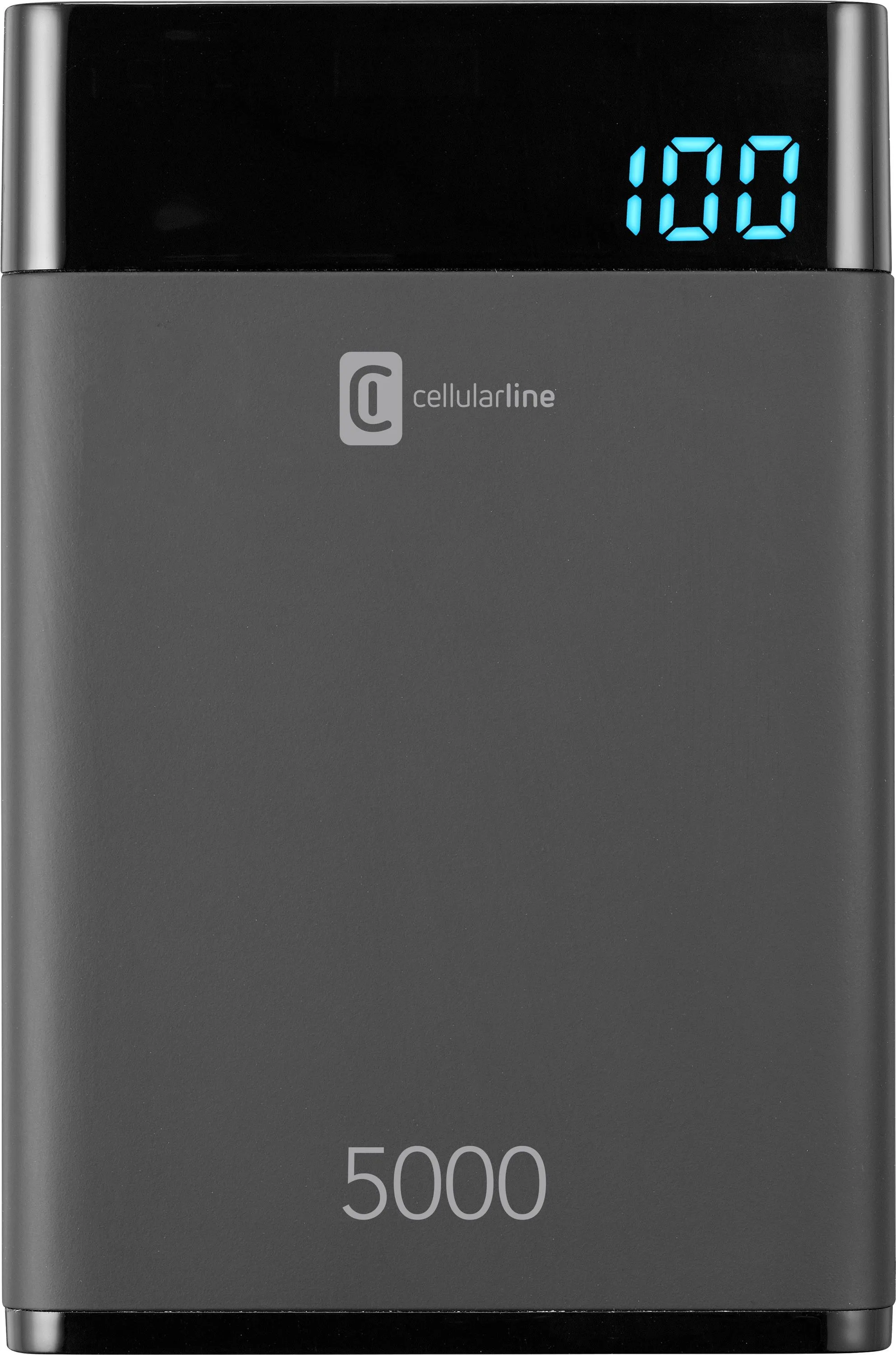 Портативное зарядное устройство Cellularline FreePower MANTA 5000, 5мА·ч, Чёрный