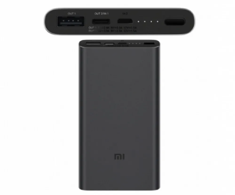 Acumulator extern Xiaomi Power Bank 3, 10000mAh, Negru