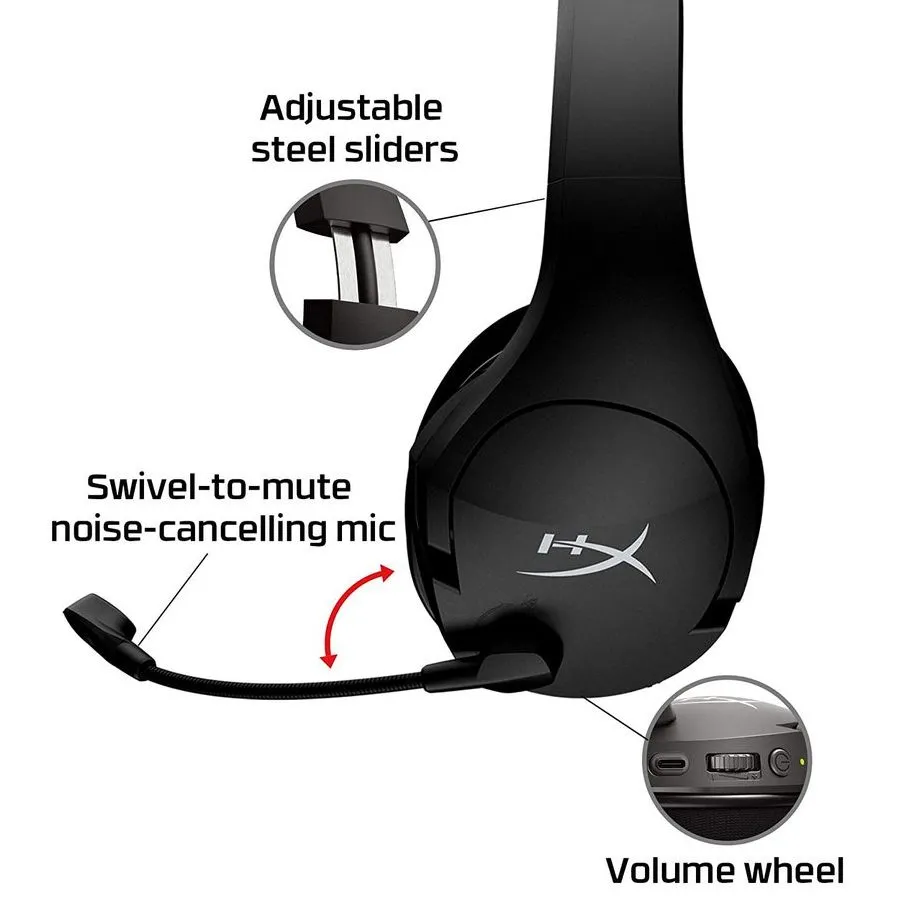 Căști gaming HyperX Cloud Stinger Core, Wireless, Negru