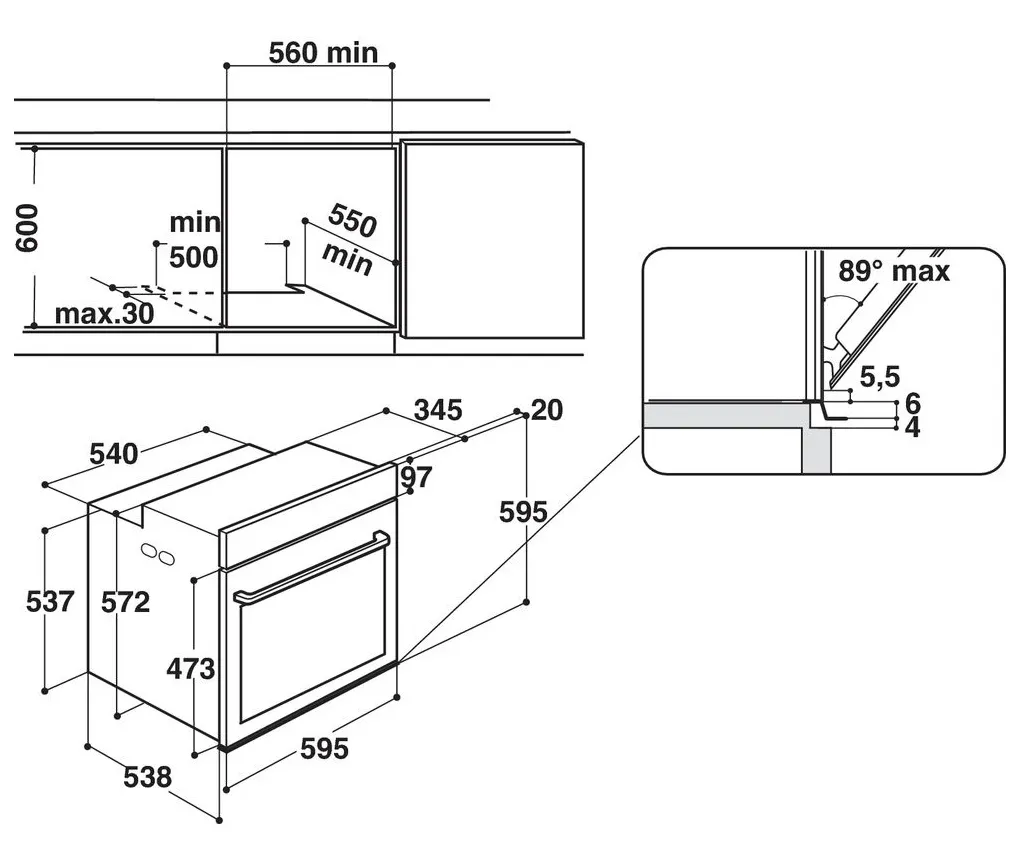 Cuptor Electric Whirlpool 6th Sense Absolute AKZ9 6240 NB, Negru