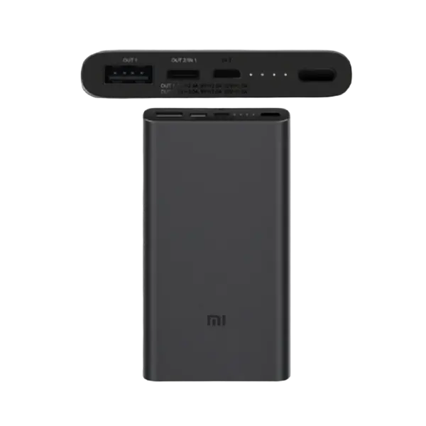 Acumulator extern Xiaomi Power Bank 3, 10000mAh, Negru