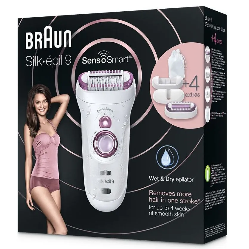 Epilator BRAUN SES9700, Alb