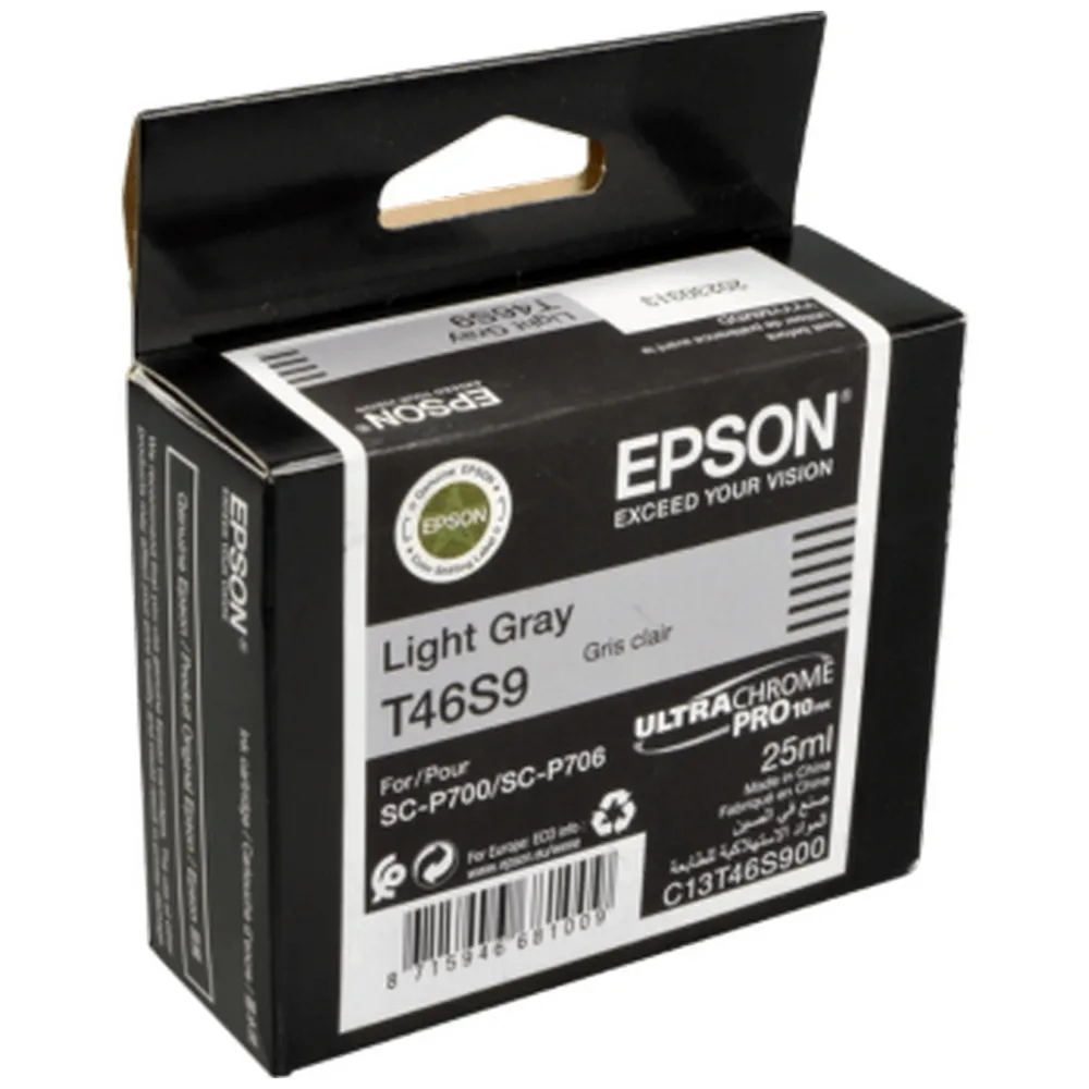 Cartuș de cerneală Epson T46S UltraChrome Pro 10, 25ml, Gri deschis