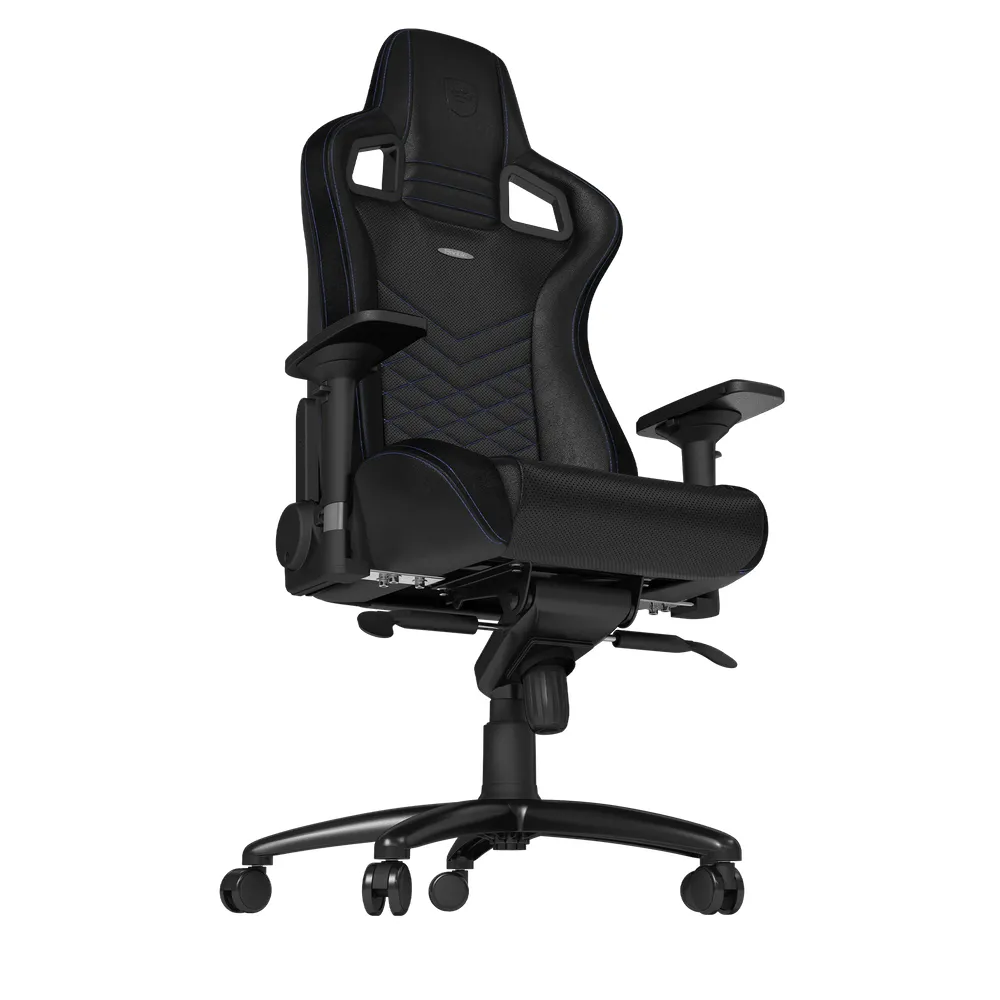 Scaun Gaming Noblechairs Epic, PU Piele, Negru/Albastru