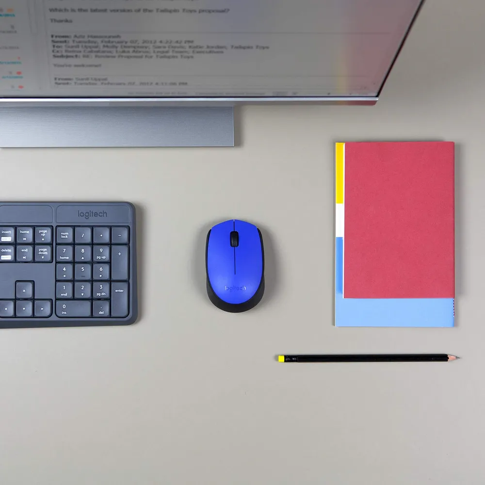 Беcпроводная мышь Logitech M171, Синий