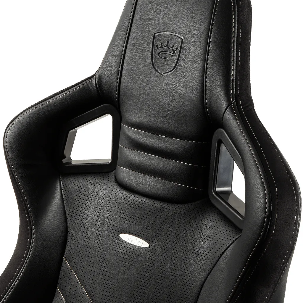 Scaun Gaming Noblechairs Epic, PU Piele, Negru/Auriu