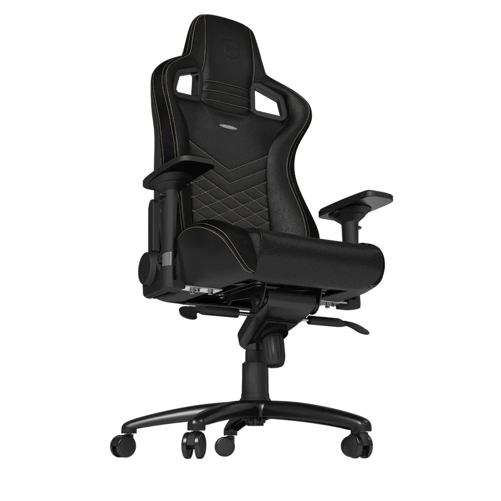 Scaun Gaming Noblechairs Epic, PU Piele, Negru/Auriu