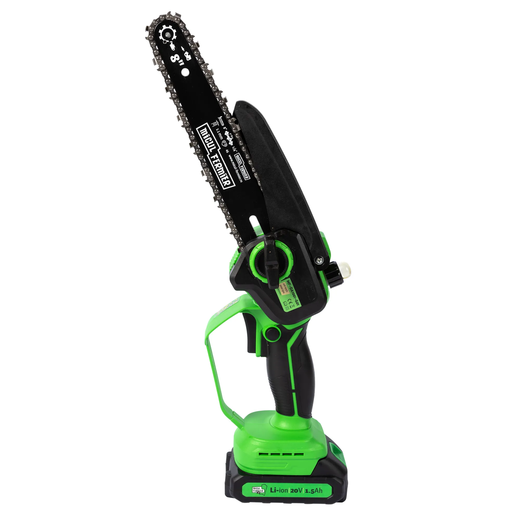 Fierestrau cu 2 lanturi si 2 lame cu acumulator Micul Fermier 20V